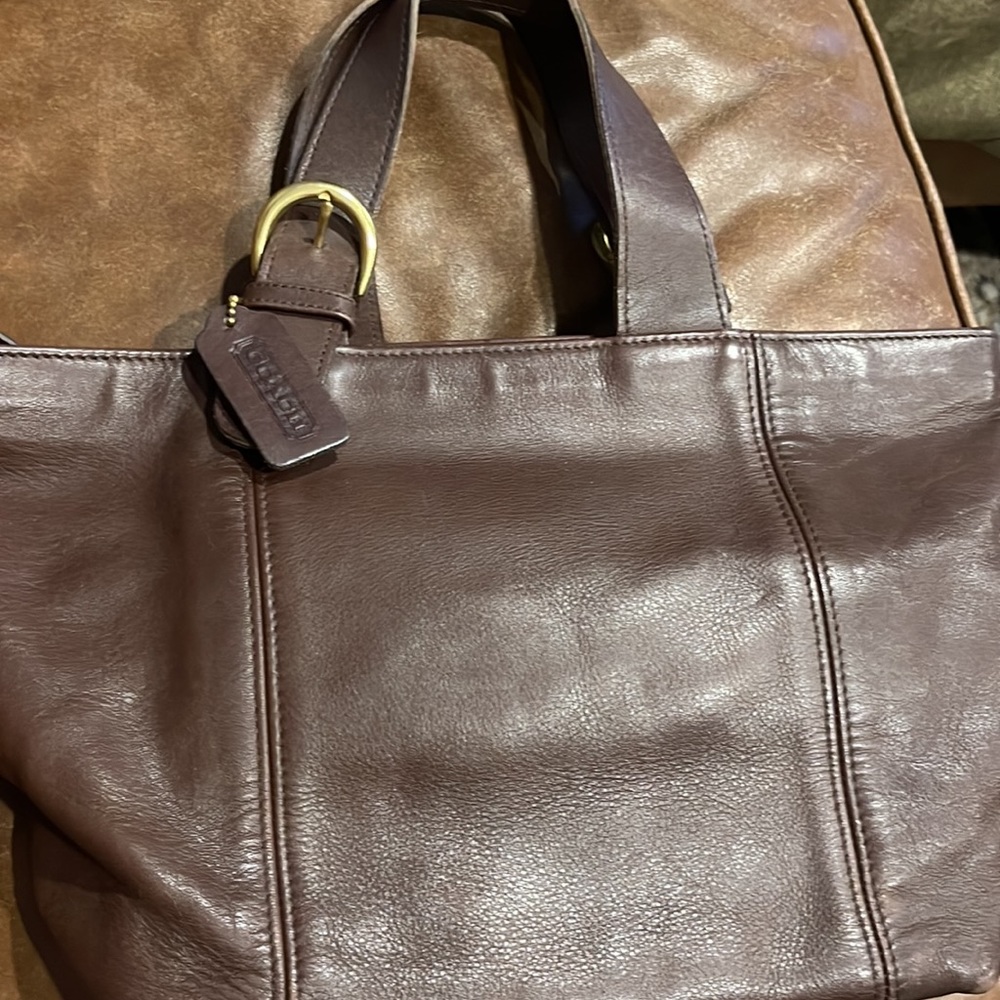 Vintage Coach Waverly Mahogany Leather bag in excellent condition NON SMOKER